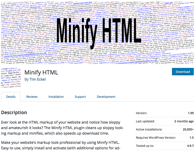 php minify