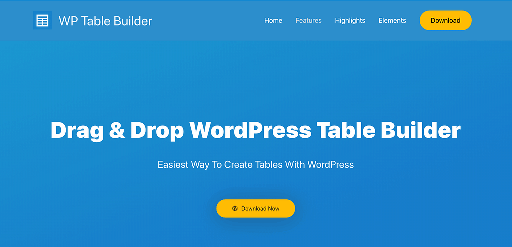 Wp Table Builder