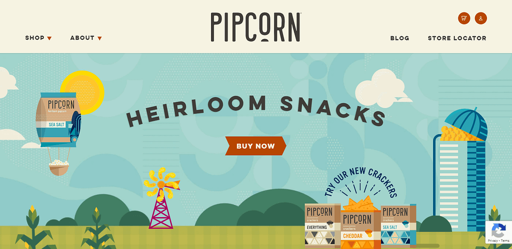 Pipcorn Homepage