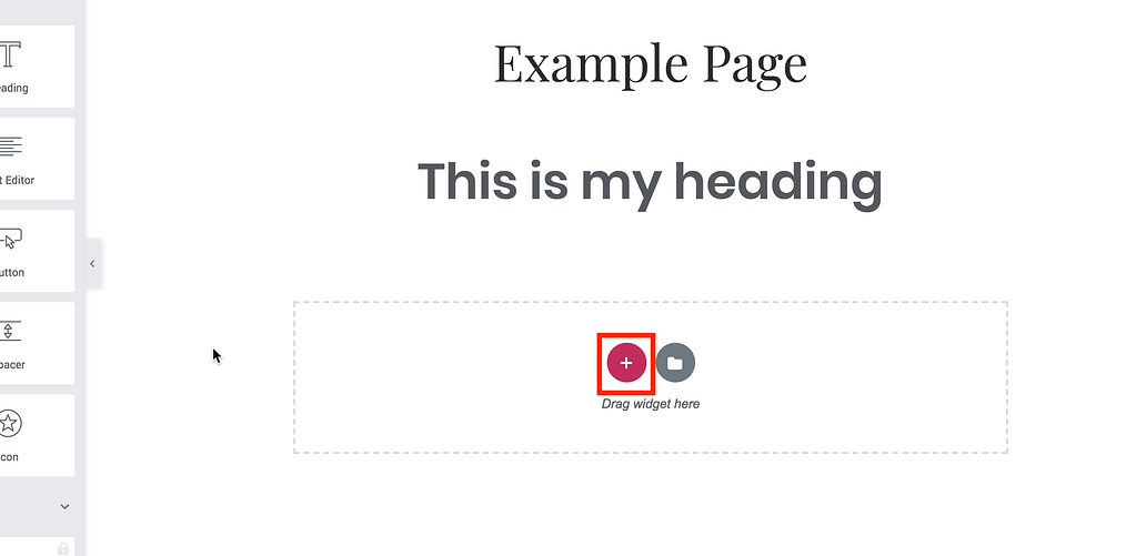 Page Structure Button