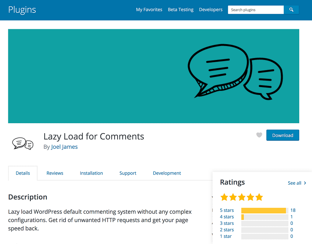 Lazy Load Comments Plugin
