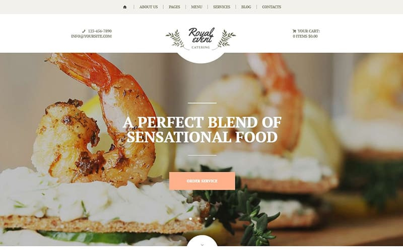 Top 12 Best Catering Wordpress Themes For 21 Compete Themes