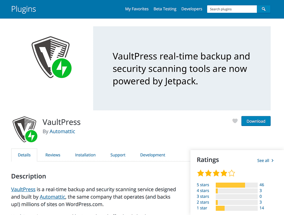 Vaultpress ssh