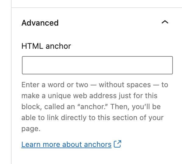Html Anchor