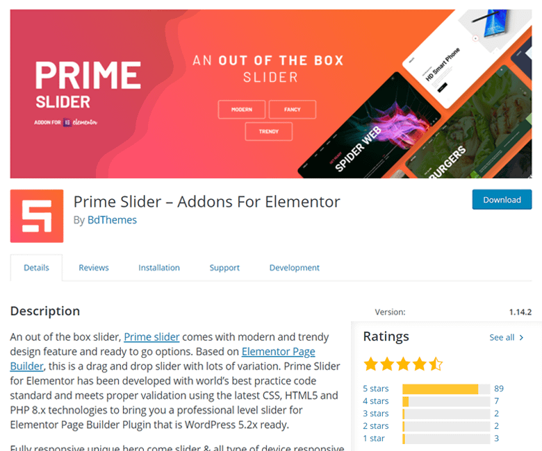 Prime Slider for Elementor