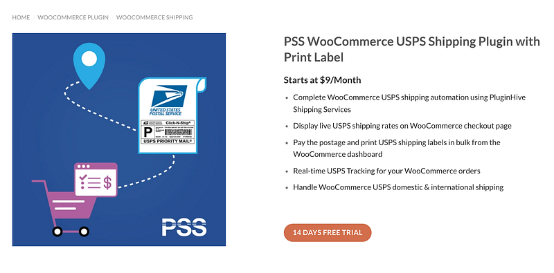 PSS WooCommerce USPS Shipping Plugin