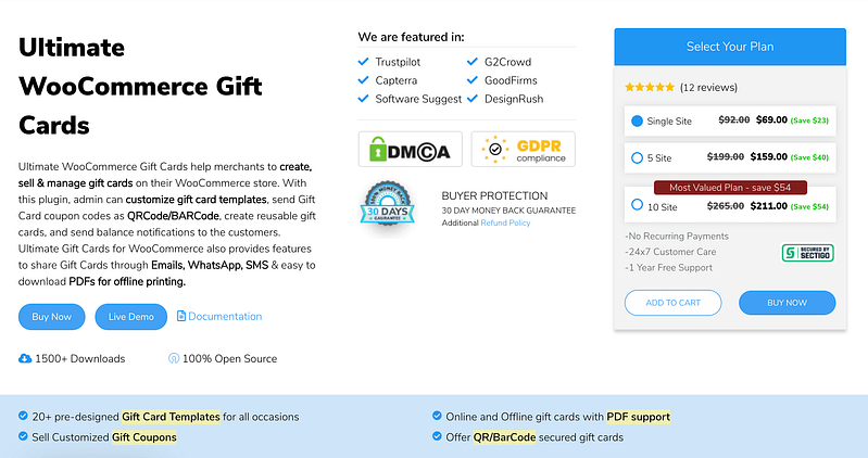 Ultimate WooCommerce Gift Cards