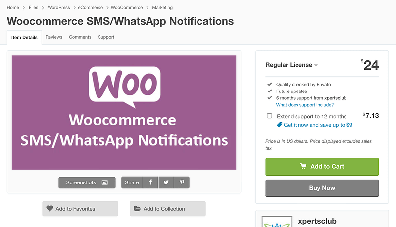WooCommerce SMS/WhatsApp Notifications