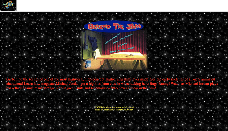 The original Space Jam website