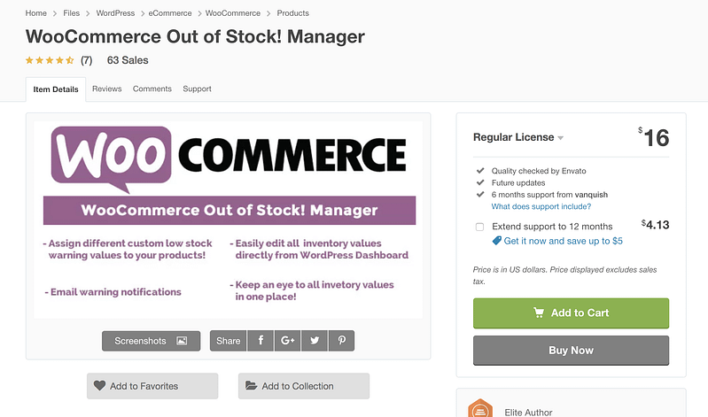 WooCommerce Out Of Stock Manager