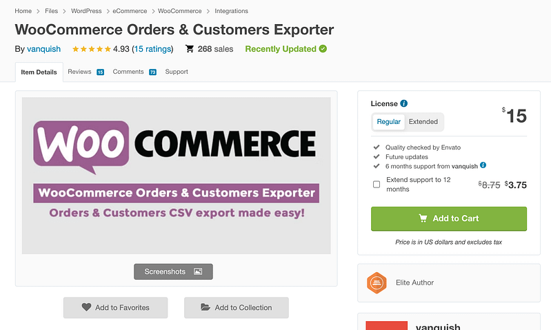 WooCommerce Orders & Customers Exporter plugin