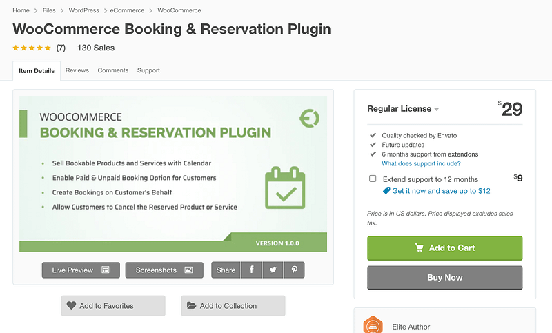 WooCommerce Booking & Reservations Plugin