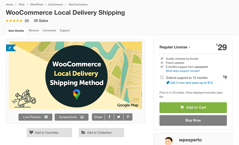 WooCommerce Local Delivery Shipping