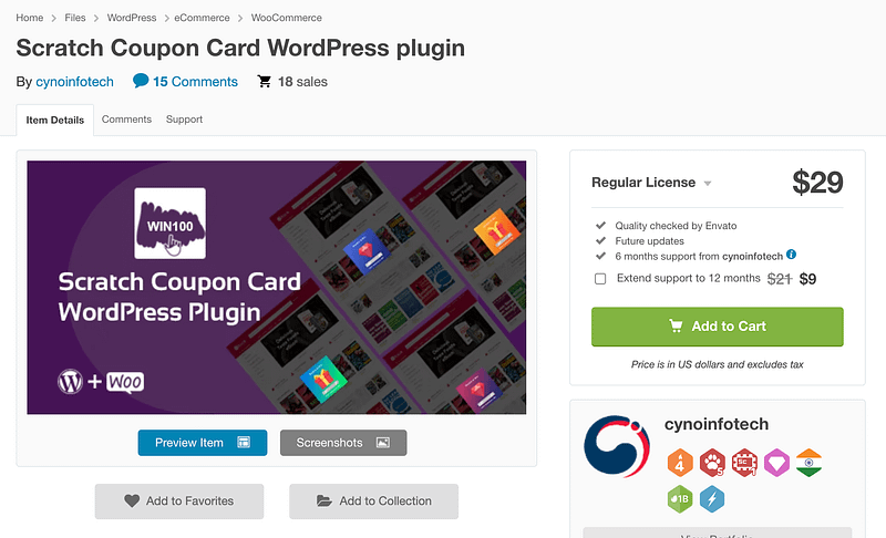 Scratch Coupon Card plugin