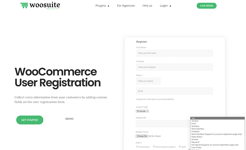WooCommerce User Registration