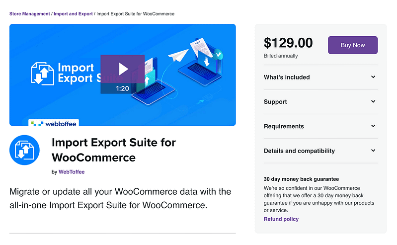 Import Export Suite for WooCommerce plugin