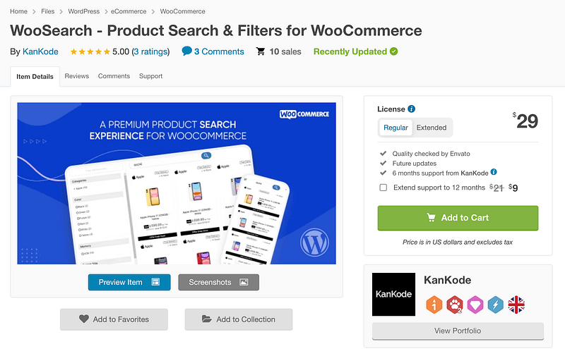 WooSearch plugin