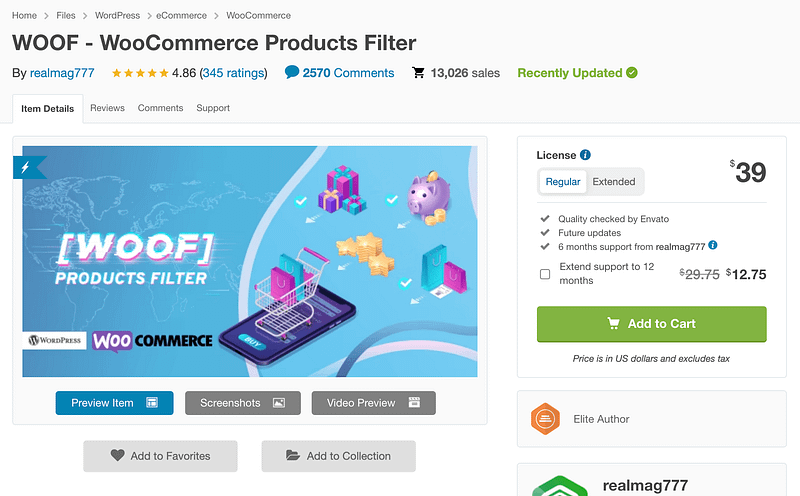 WOOF WooCommerce Product Filters plugin