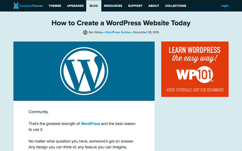 Create WordPress Site