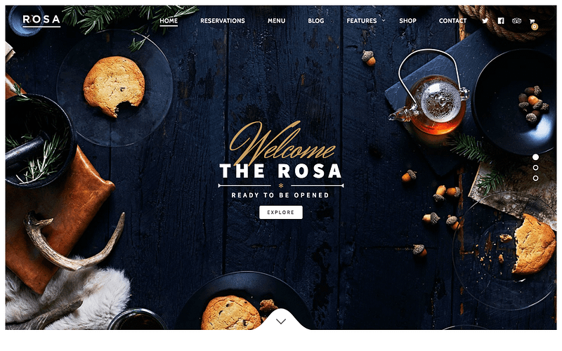Rosa restaurant theme