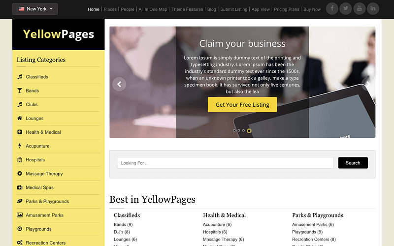 YellowPages theme