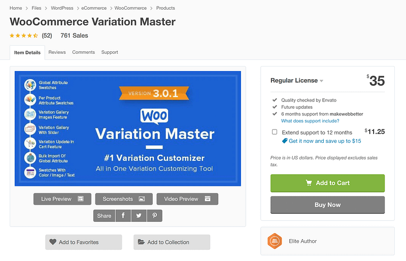 WooCommerce Variation Master