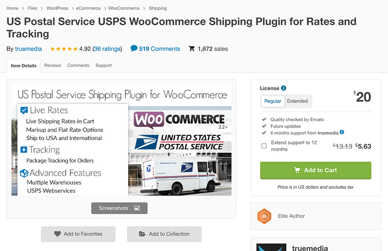 USPS Shipping for WooCommerce plugin