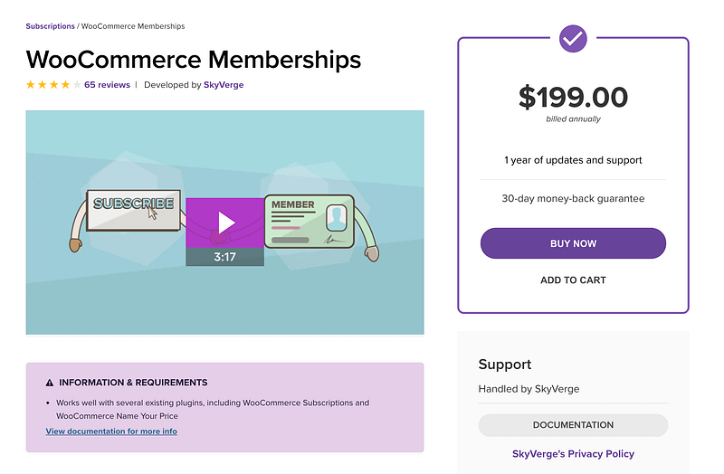 WooCommerce Memberships