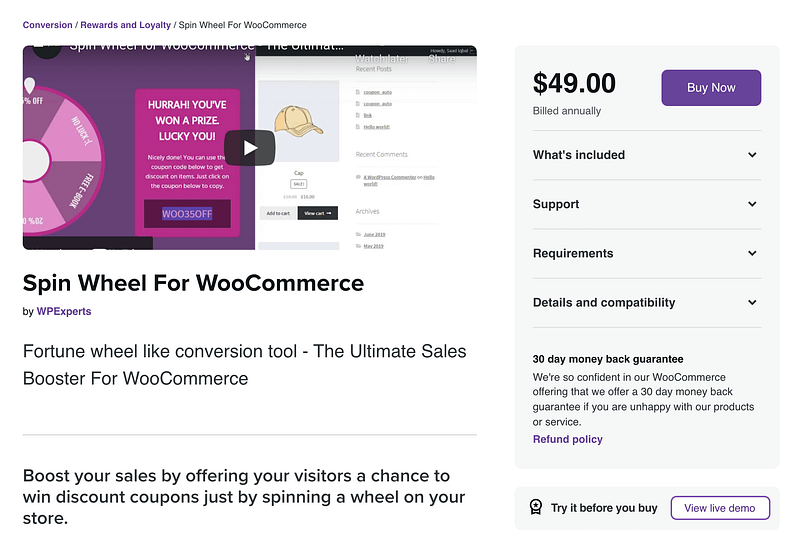 Spin Wheel for WooCommerce