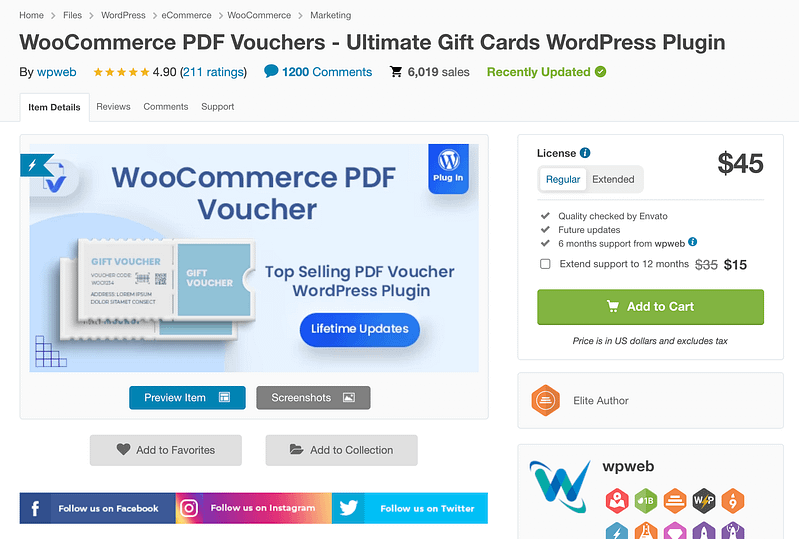 WooCommerce PDF Vouchers plugin