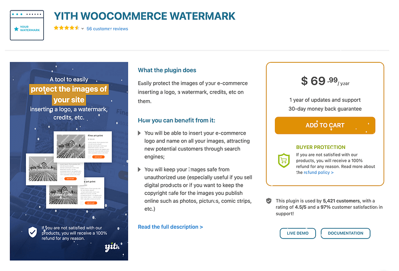 YITH WooCommerce Watermark plugin