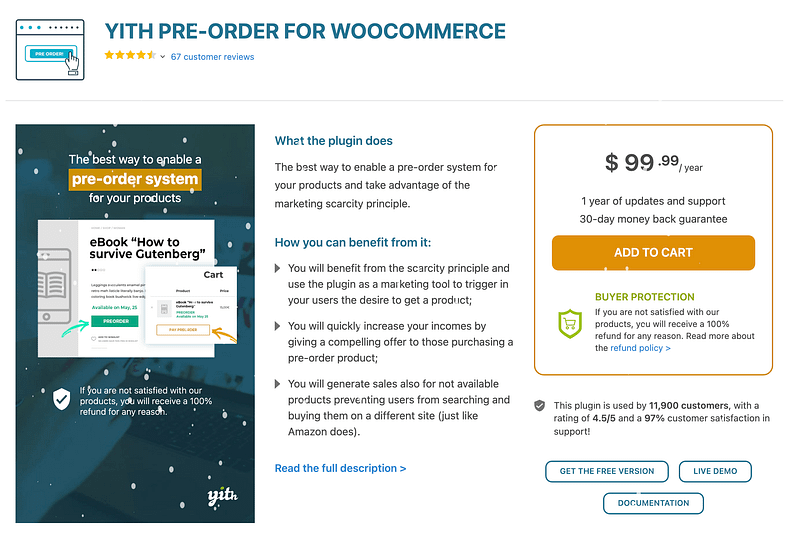 YITH Pre-Order for WooCommerce