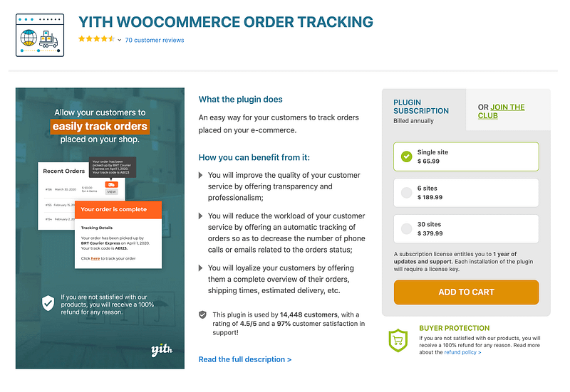 YITH Order Tracking