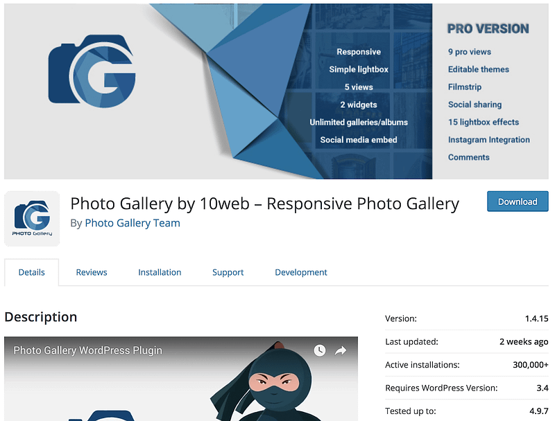 Photo Gallery plugin