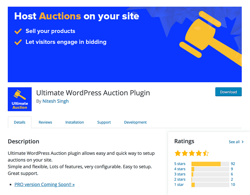 Ultimate WordPress Auctions