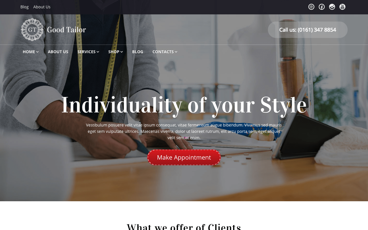 tailoring website