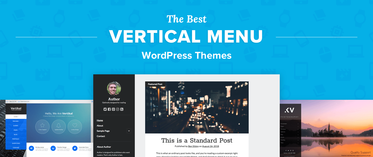 The 22 Best Vertical Menu WordPress Themes  Compete Themes With WordPress Custom Menu Template