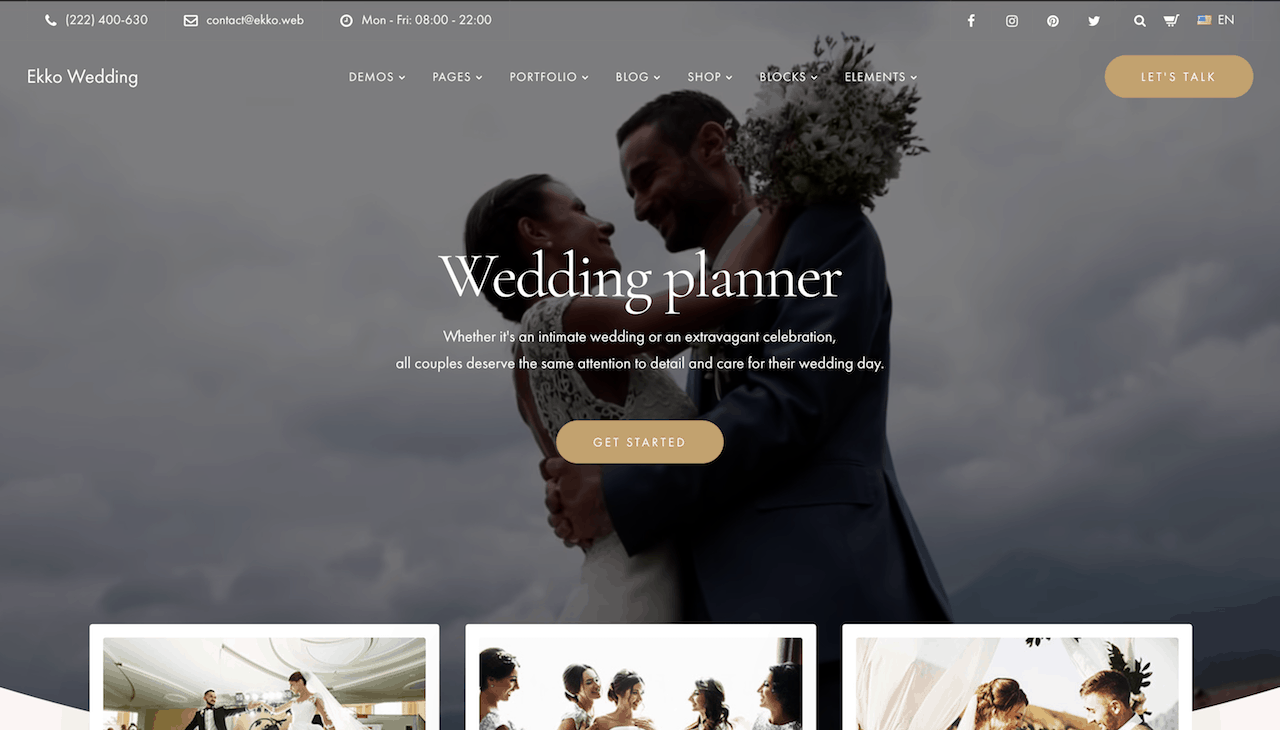 wedding planners website
