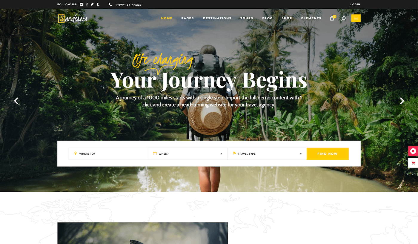 Theme wordpress travel agency Travel Agency