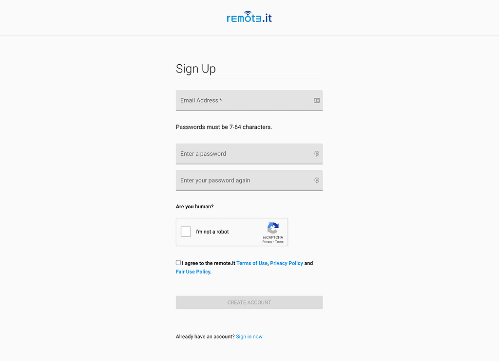 remote it signup