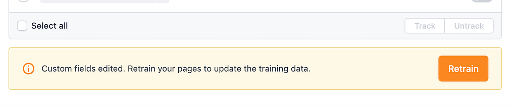 How to train your chatbot with custom fields 4 Prompt to retrain after editing custom fields