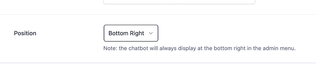 How to customize your chatbot's appearance 5 Chatbot position