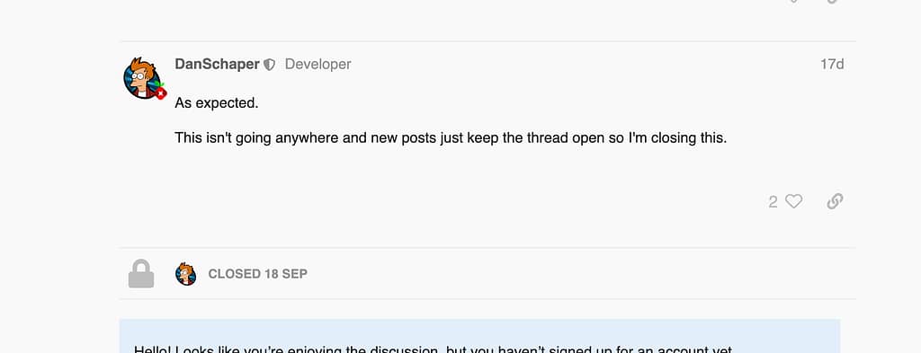 pi hole thread closed