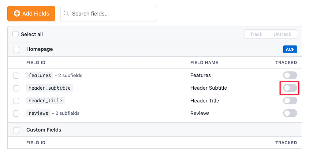 How to train your chatbot with custom fields 2 Track custom field