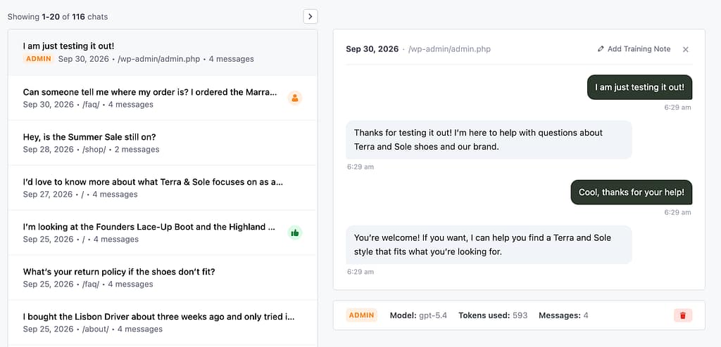 How to use the chats menu 2 Admin chat