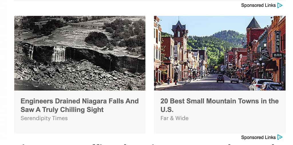 content suggestion ads
