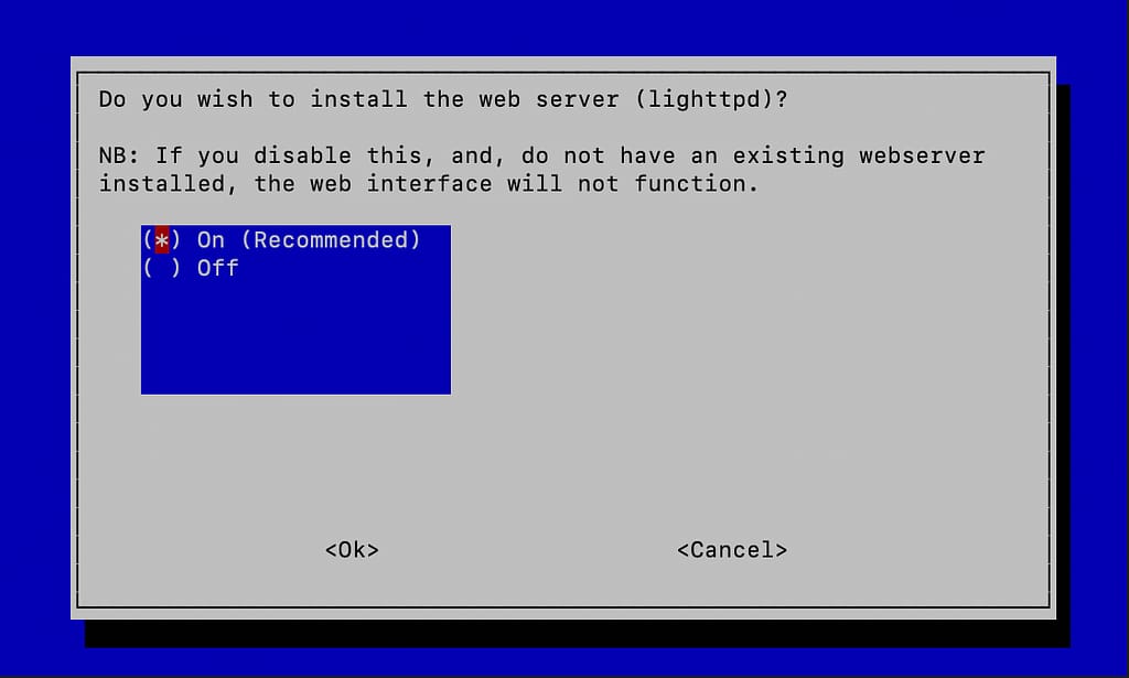 Install lighttpd server