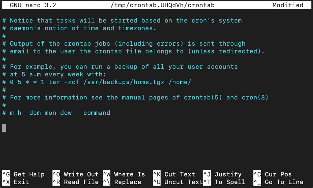 cron editor