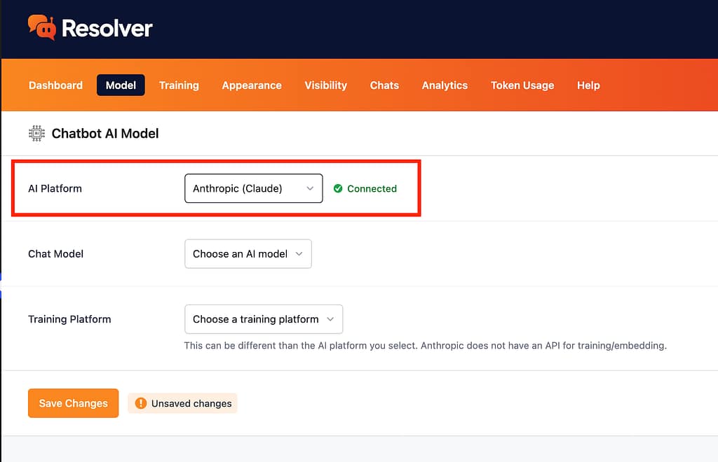 Getting started with resolver 3 Selecting an ai platform
