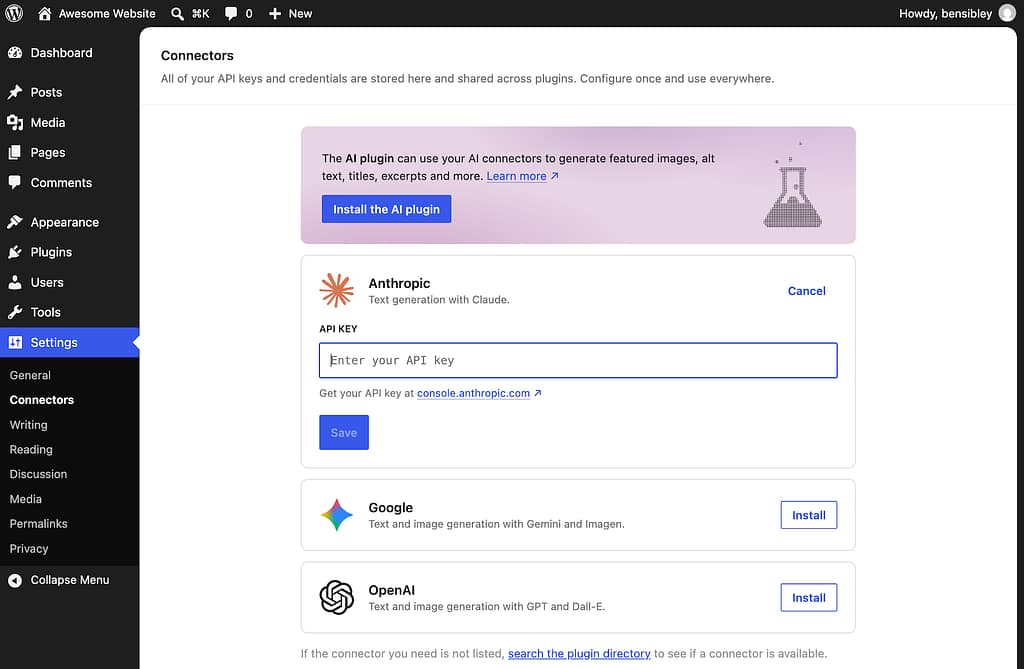 Getting started with resolver 2 Adding an anthropic api key